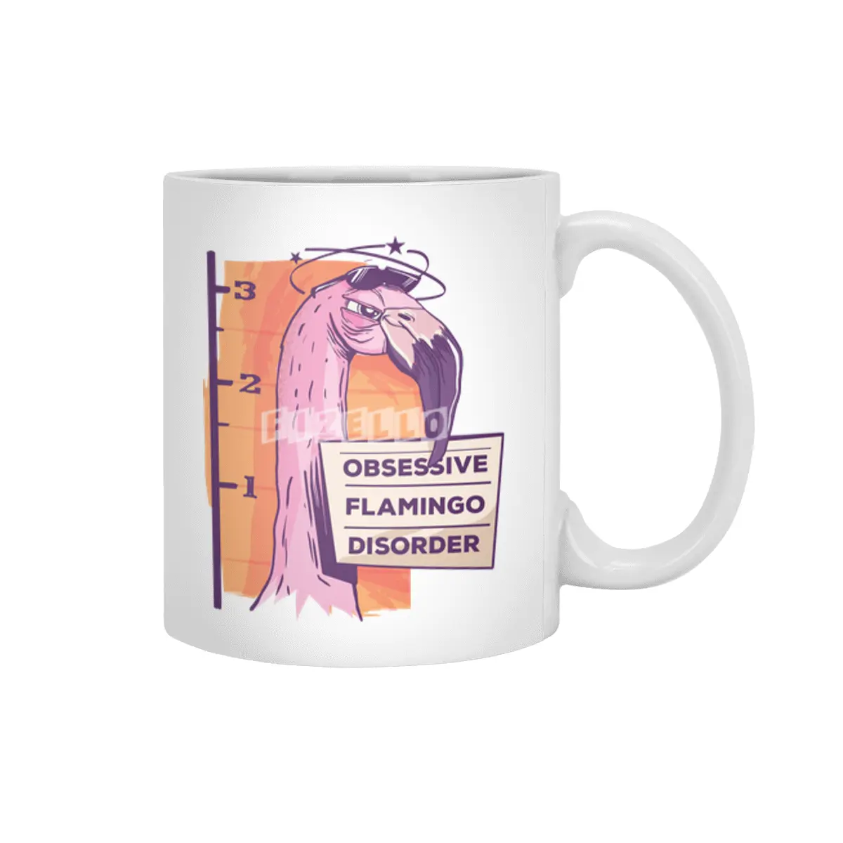 Obsessive Flamingo Disorder Beyaz Kupa
