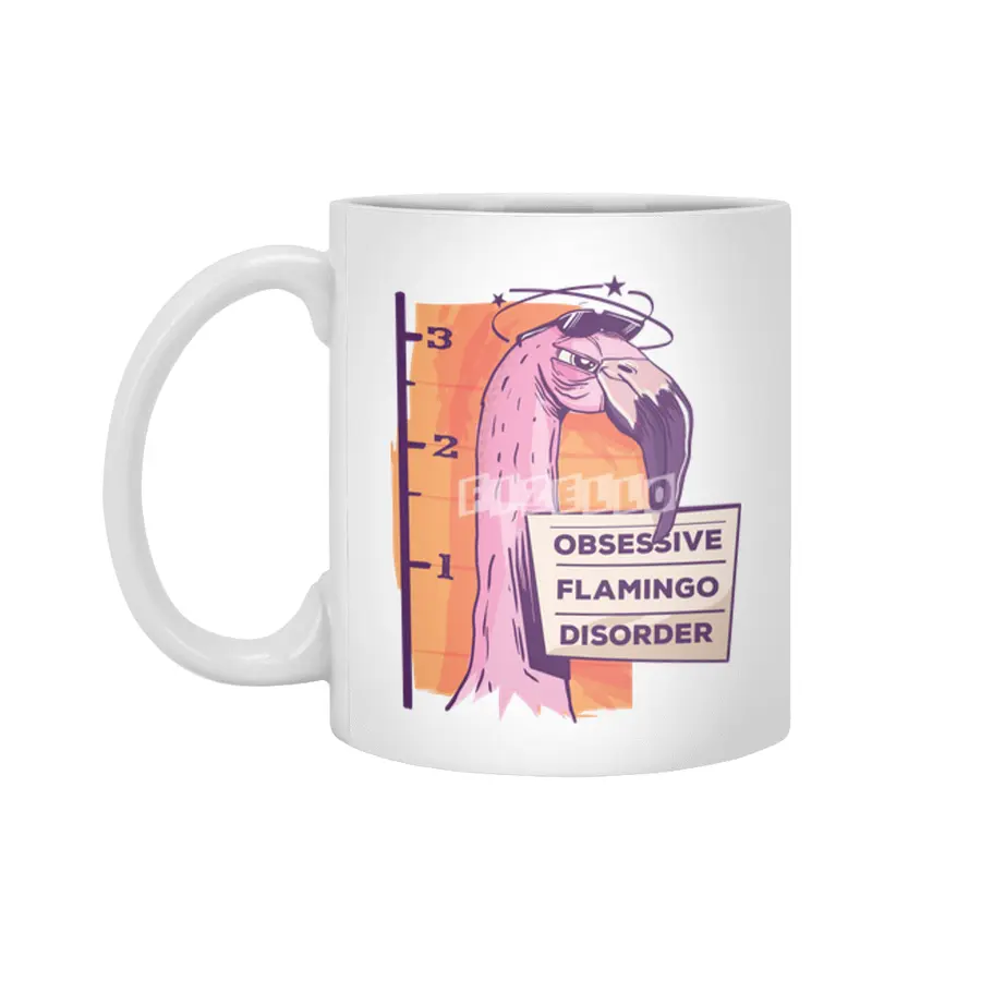Obsessive Flamingo Disorder Beyaz Kupa
