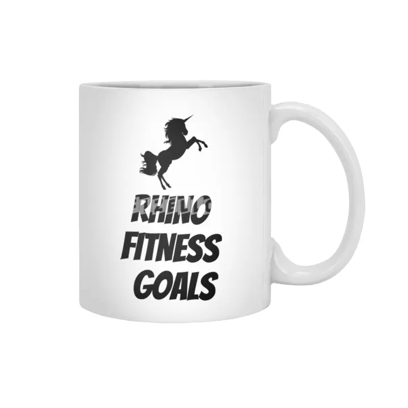 Rhino Fitness Goals Beyaz Kupa