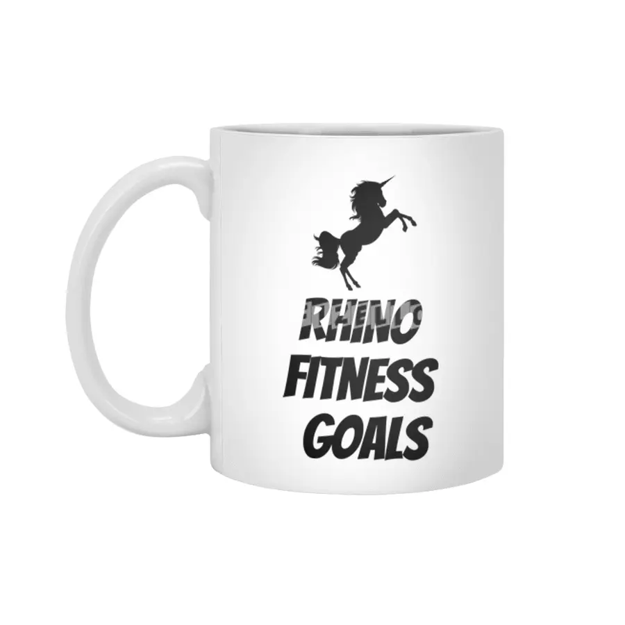 Rhino Fitness Goals Beyaz Kupa