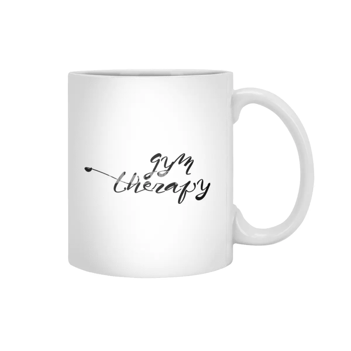 Gym Is My Kind Of Therapy Fitness Graphics Beyaz Kupa