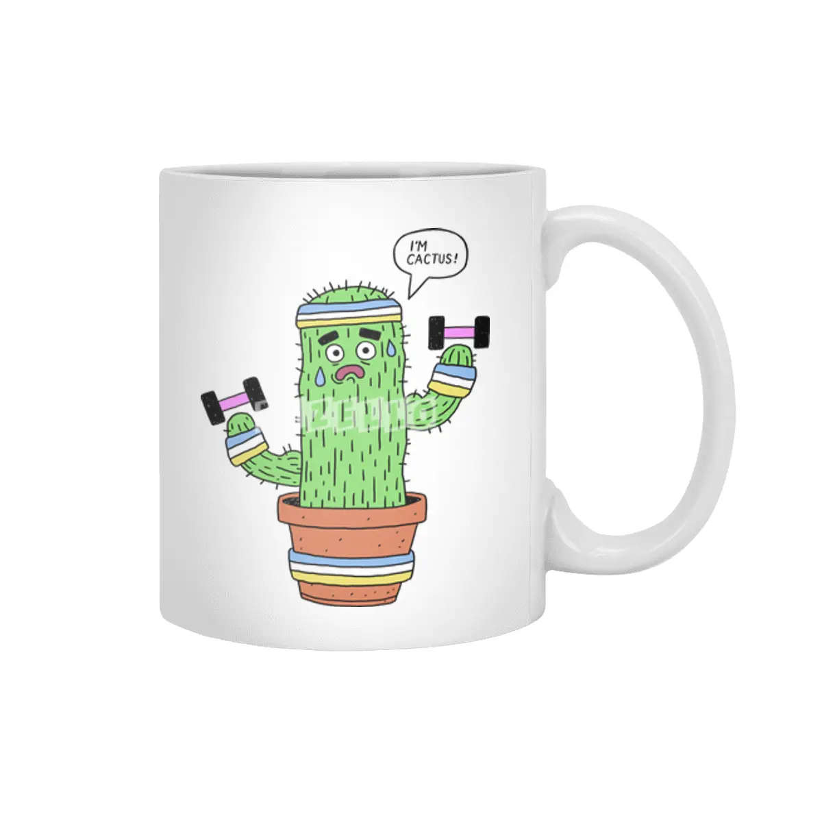 Cactus Cactus Beyaz Kupa