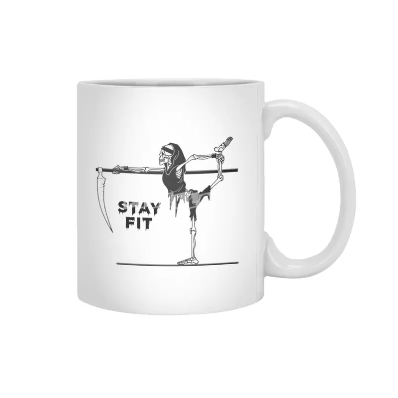 Stay Fit! Beyaz Kupa