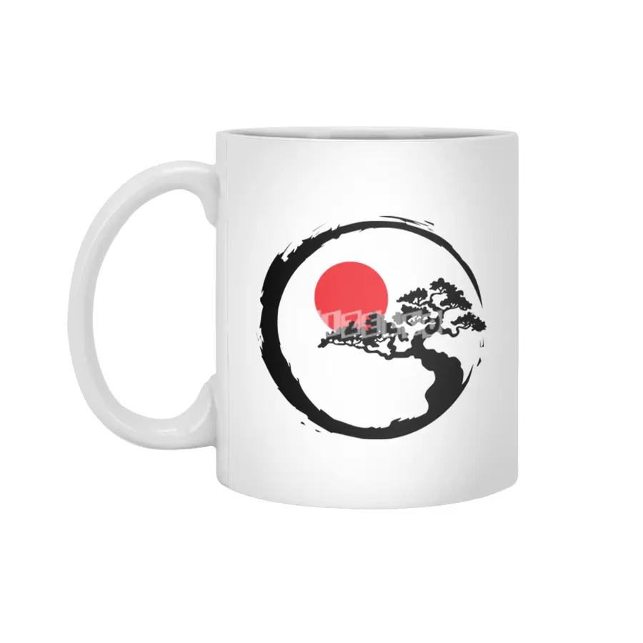 Enso Bonsai Tree Beyaz Kupa