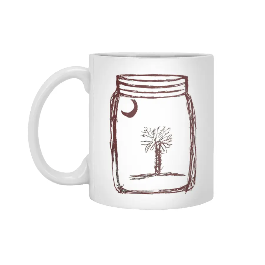 Garnet Mason Jar  Beyaz Kupa