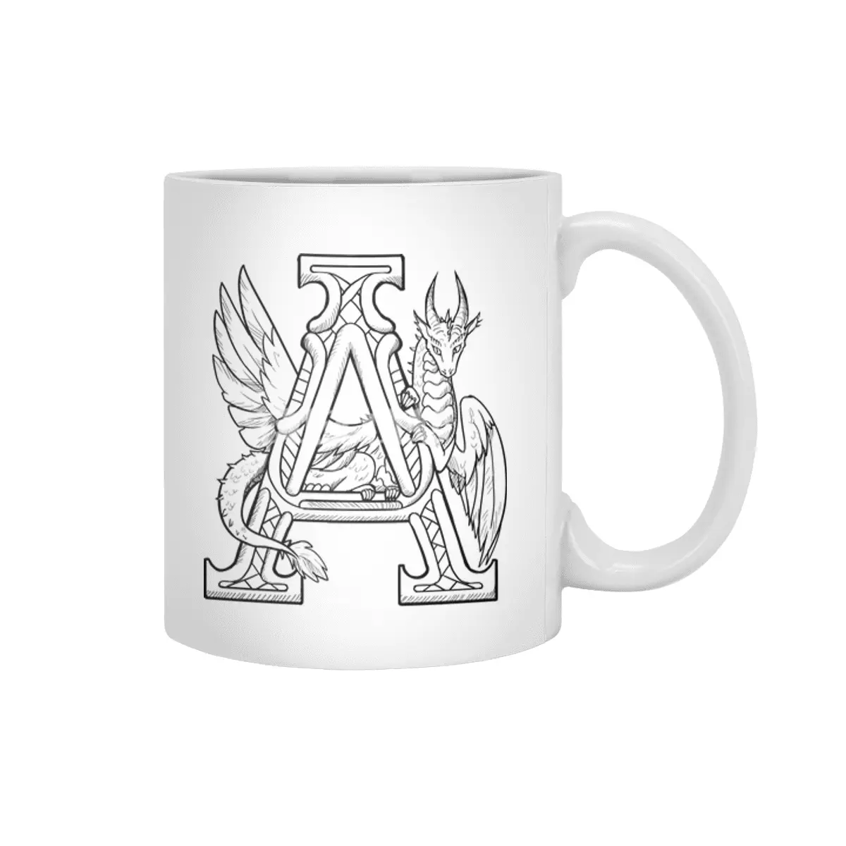 A Dragon Alphabet Beyaz Kupa