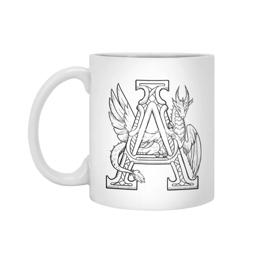 A Dragon Alphabet Beyaz Kupa