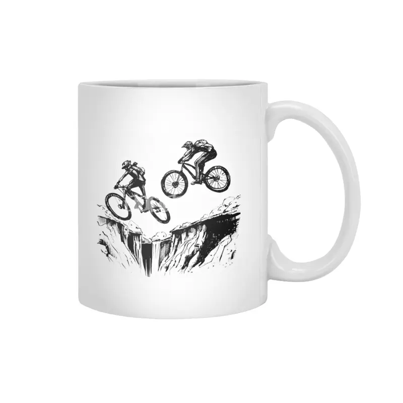 Bike Chase Beyaz Kupa