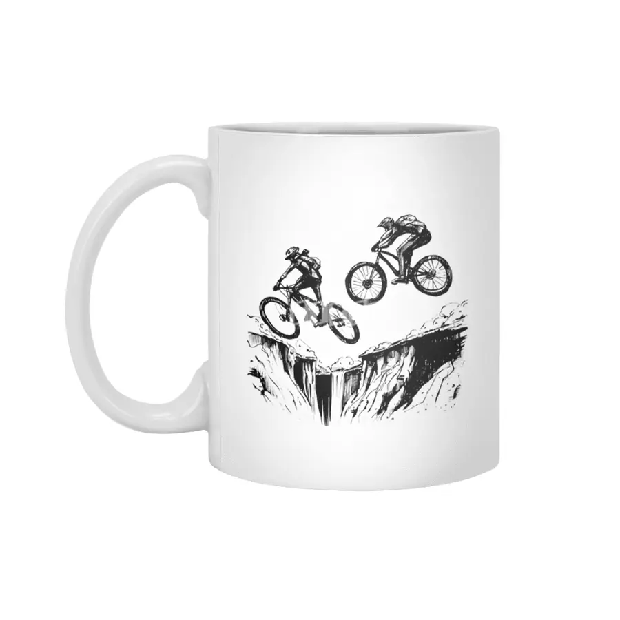 Bike Chase Beyaz Kupa