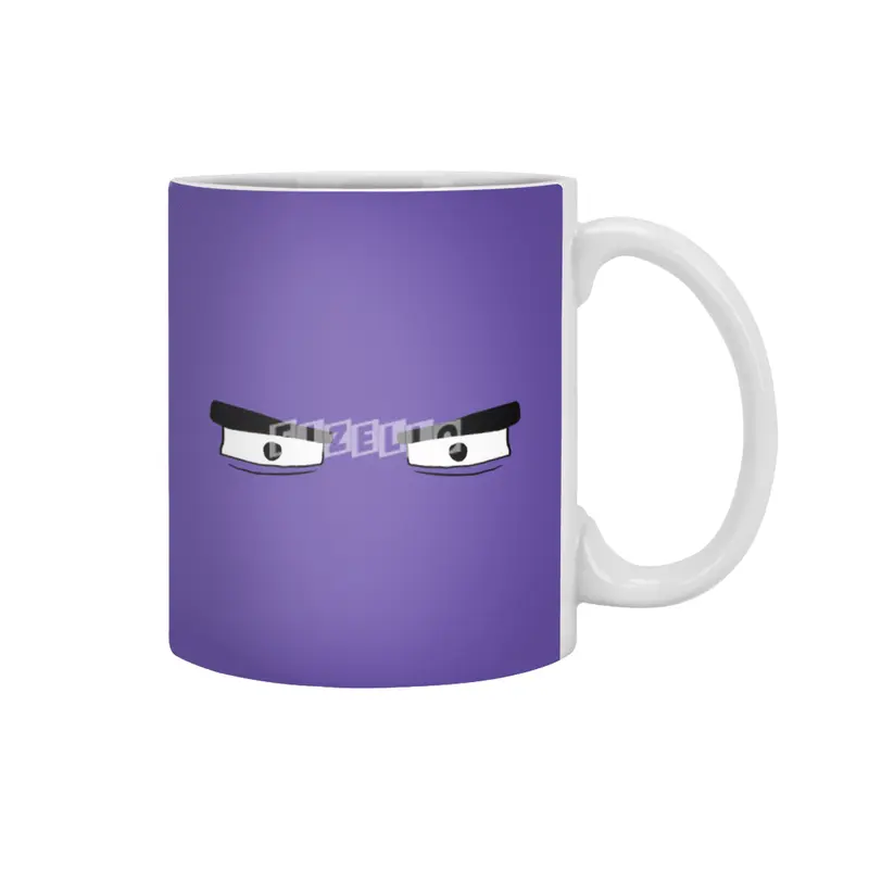 Cartoon Eyes - Grouchy Face Beyaz Kupa