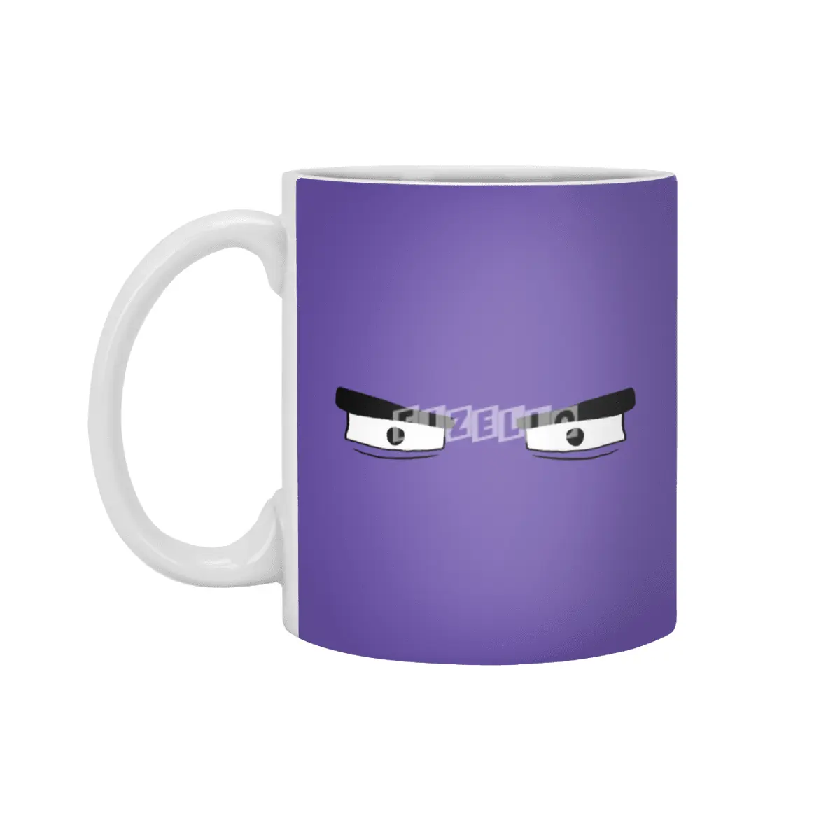 Cartoon Eyes - Grouchy Face Beyaz Kupa