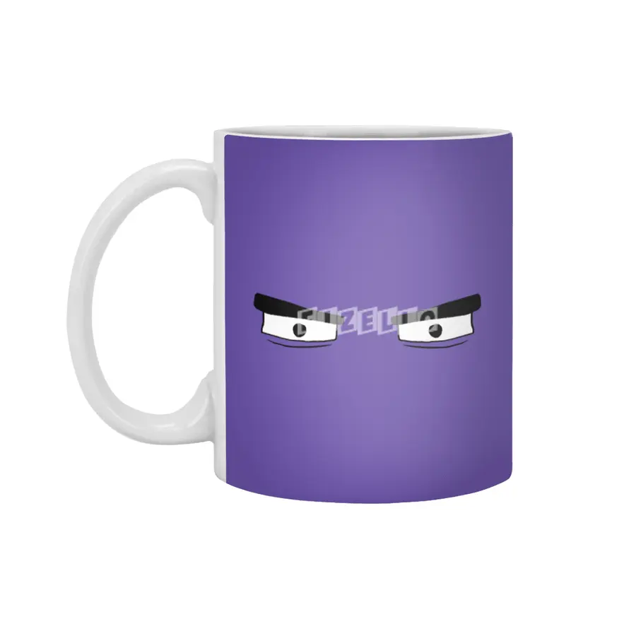 Cartoon Eyes - Grouchy Face Beyaz Kupa
