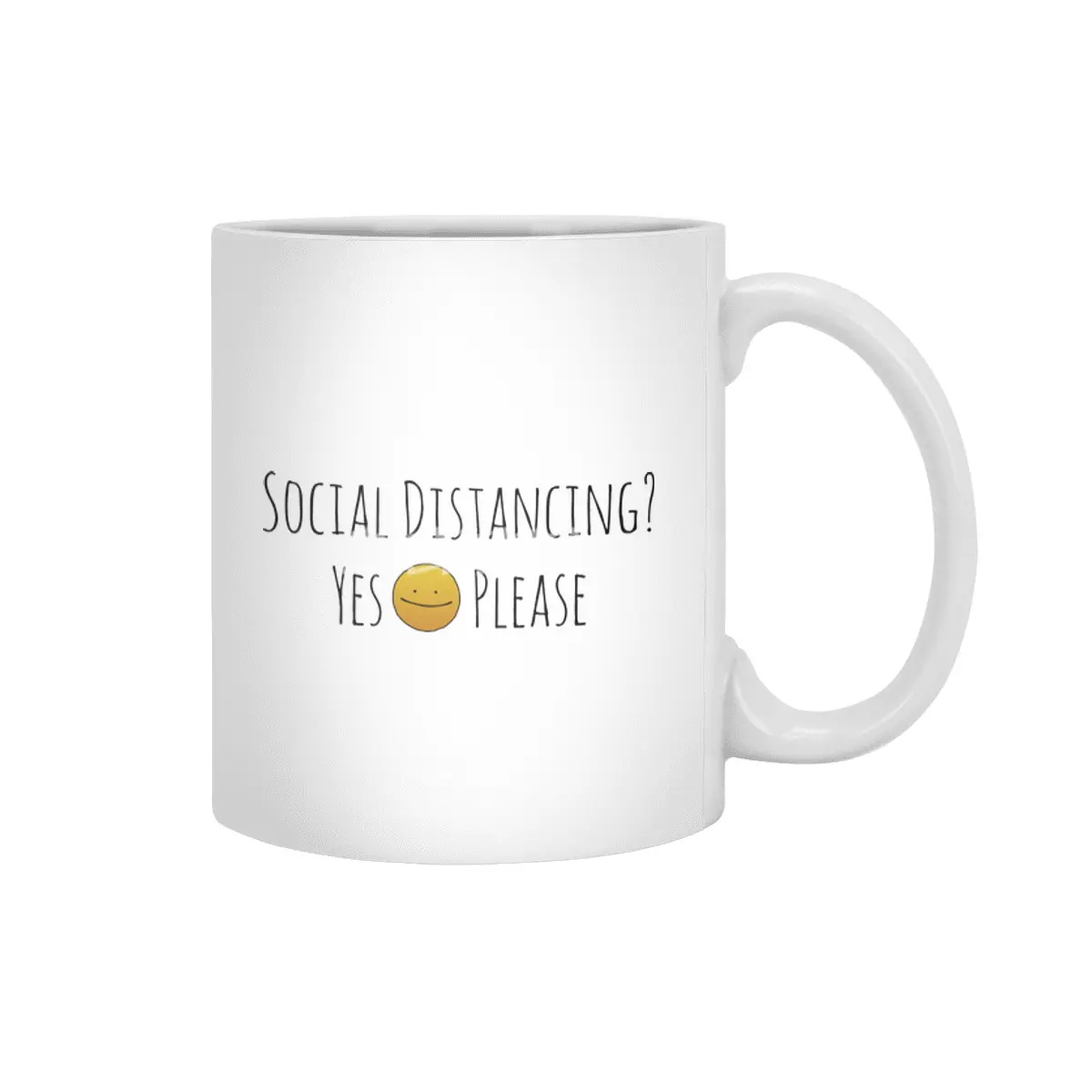 Social Distancing? Yes Please Beyaz Kupa