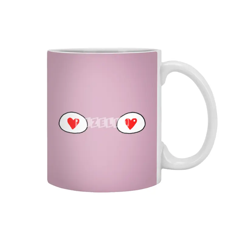 Cartoon Eyes - Hearts Beyaz Kupa
