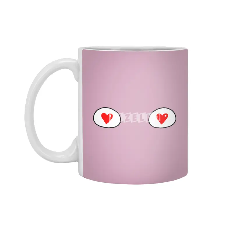 Cartoon Eyes - Hearts Beyaz Kupa