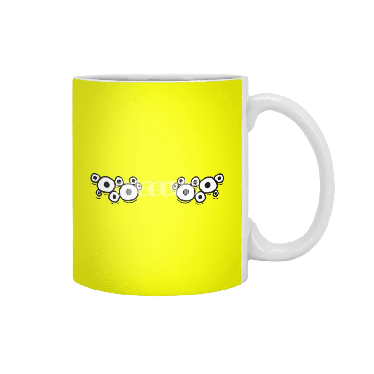 Cartoon Eyes - Spider Monster Face Beyaz Kupa