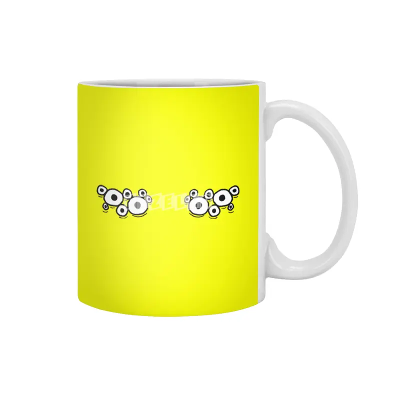 Cartoon Eyes - Spider Monster Face Beyaz Kupa