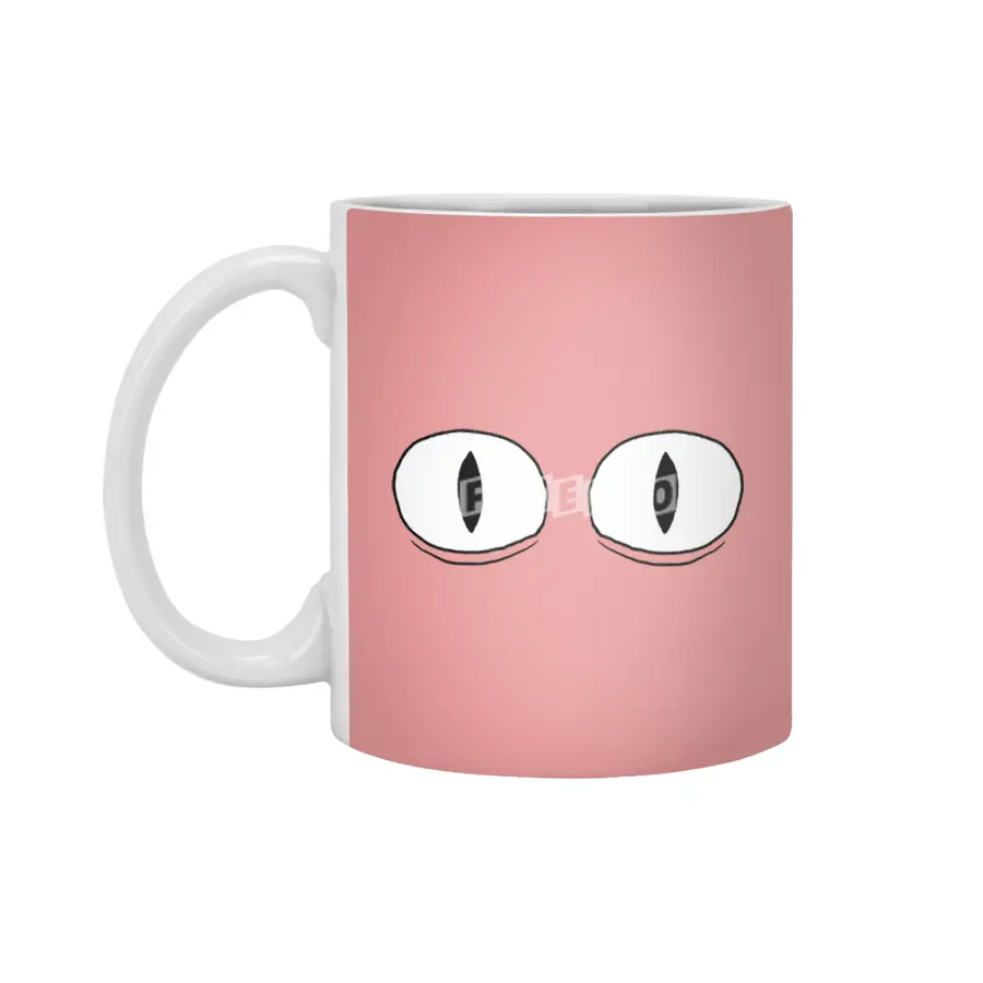 Cartoon Eyes - Surprised Face Beyaz Kupa