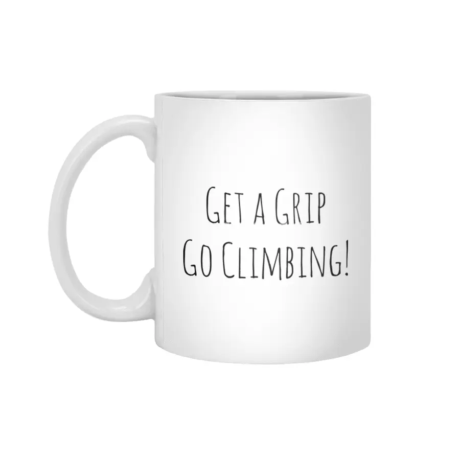 Get a Grip Go Climbing Beyaz Kupa