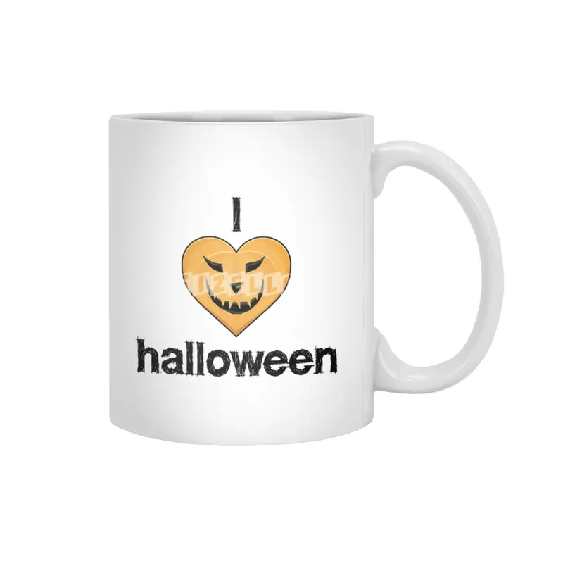 I Love Halloween Beyaz Kupa