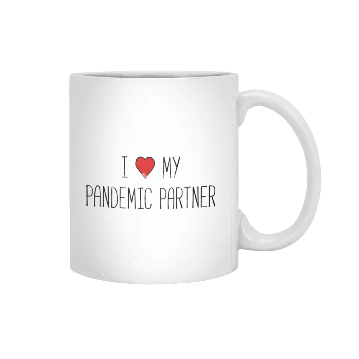 I Love My Pandemic Partner Beyaz Kupa