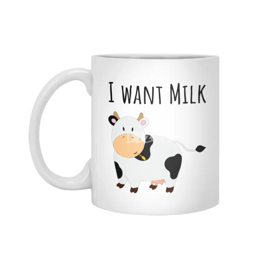 I Want Milk Beyaz Kupa