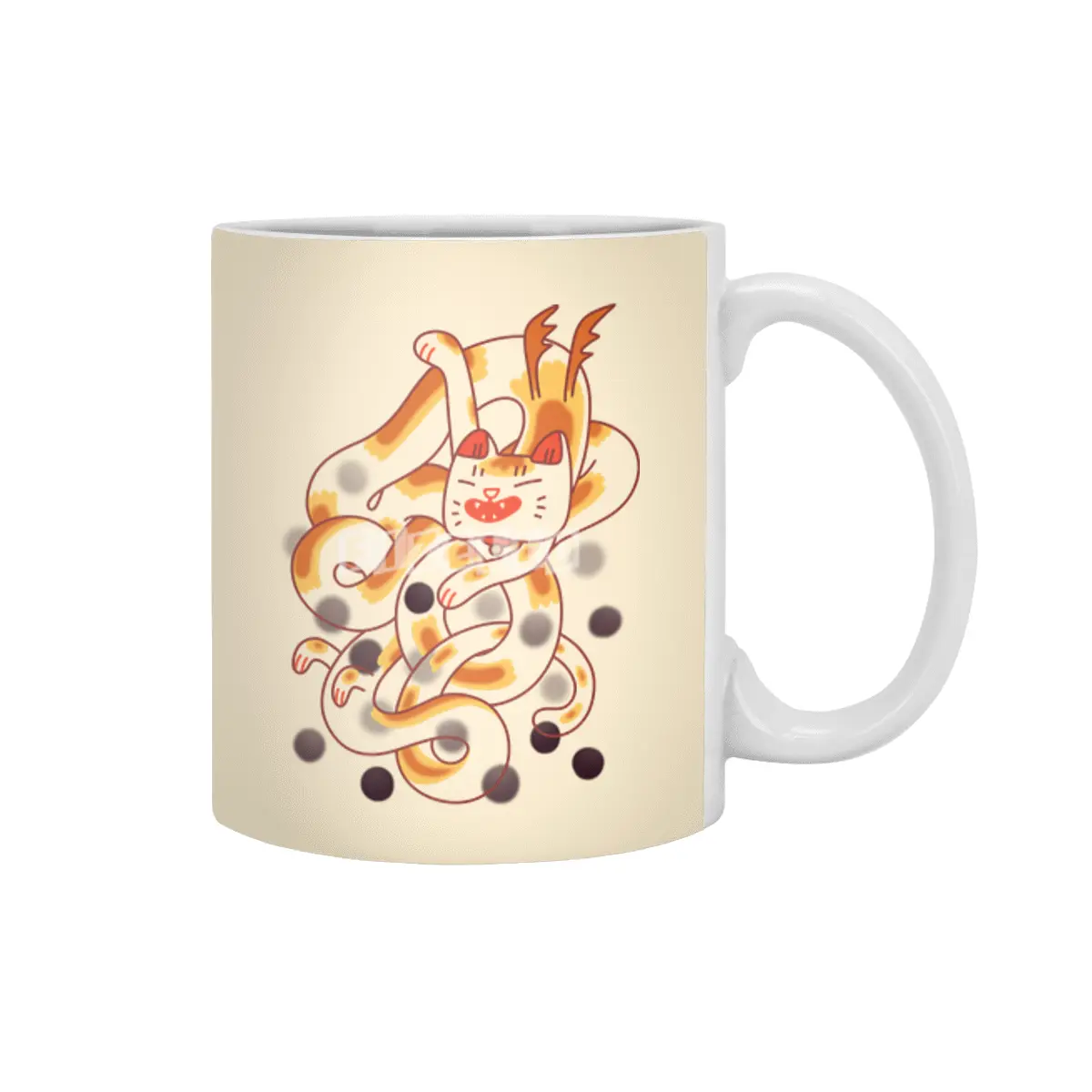 Cat Dragon Beyaz Kupa