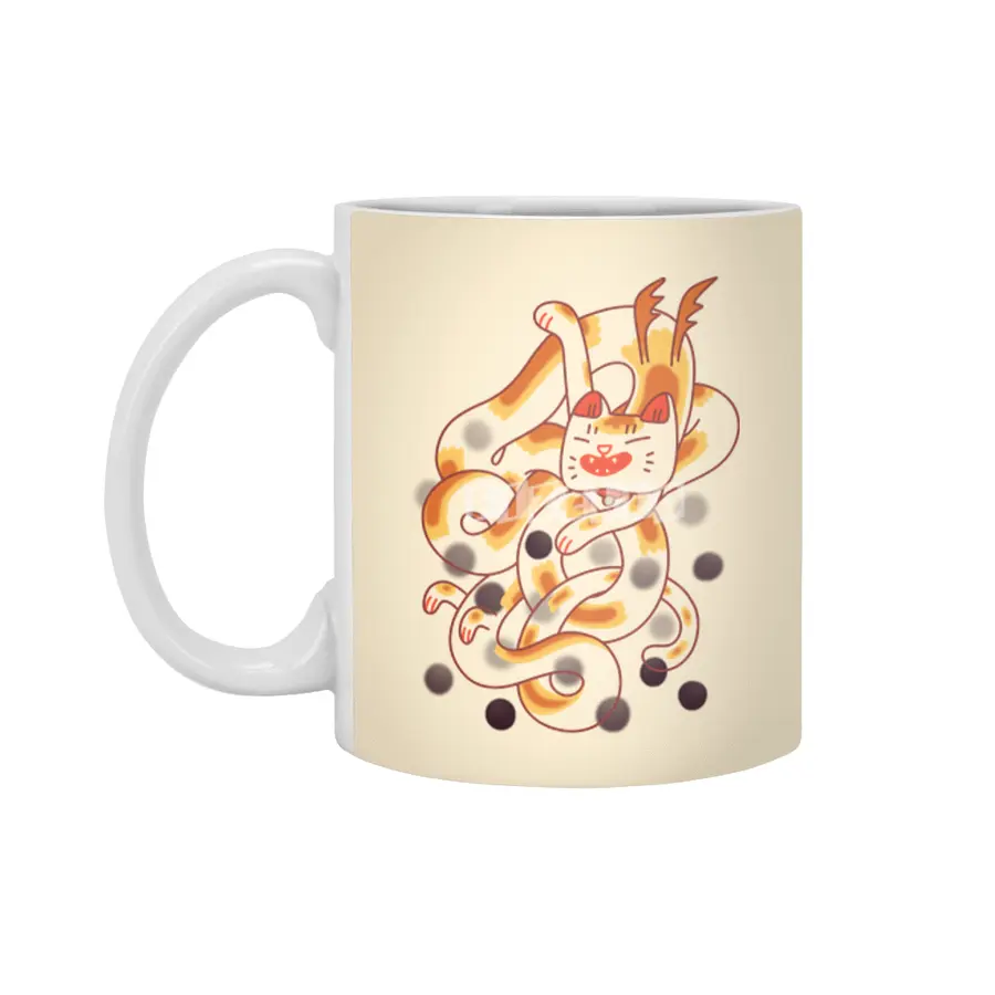 Cat Dragon Beyaz Kupa