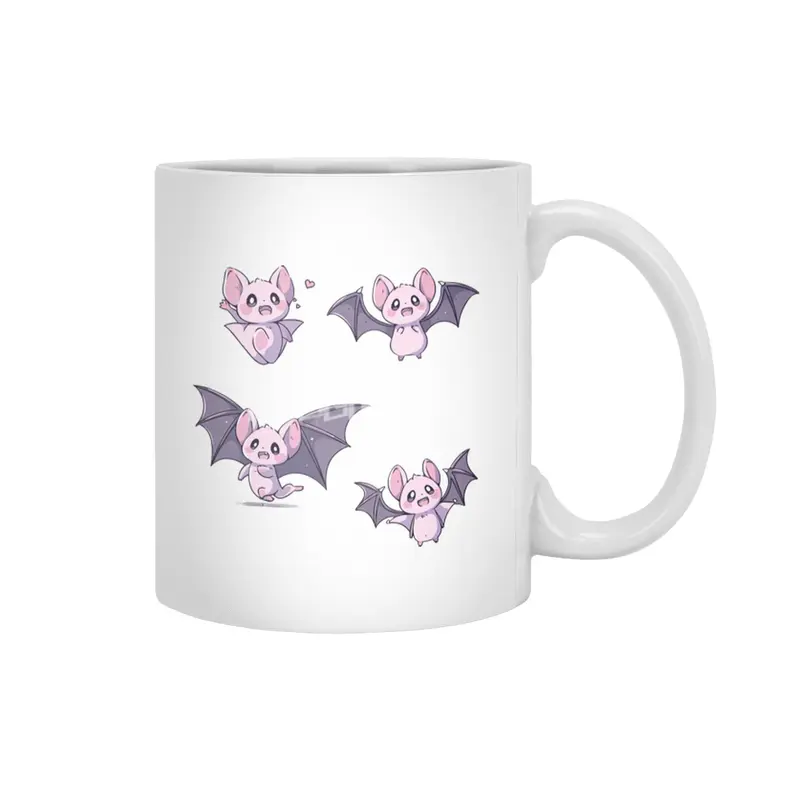 Cute Bat Beyaz Kupa