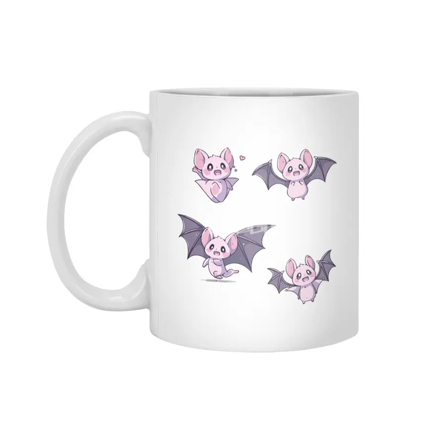 Cute Bat Beyaz Kupa