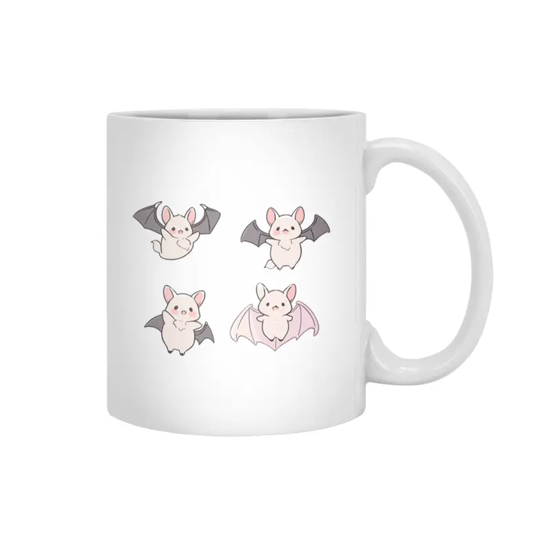 Cute Bat Beyaz Kupa