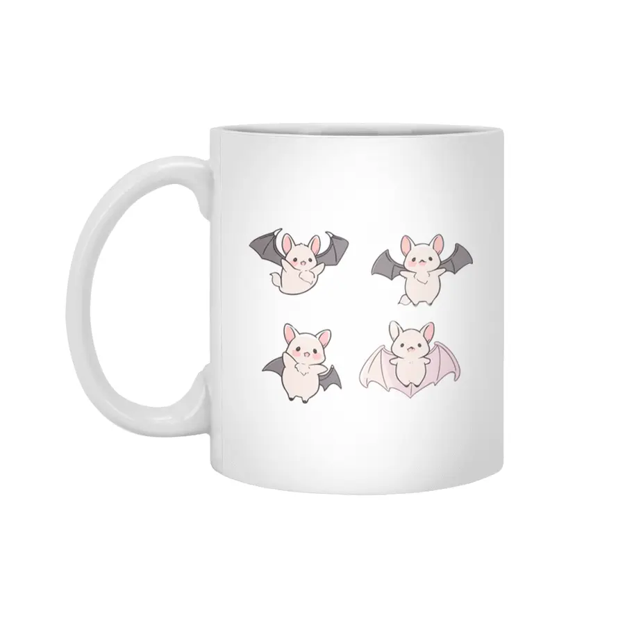 Cute Bat Beyaz Kupa