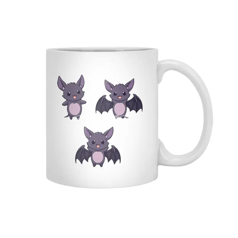Cute Bat Beyaz Kupa