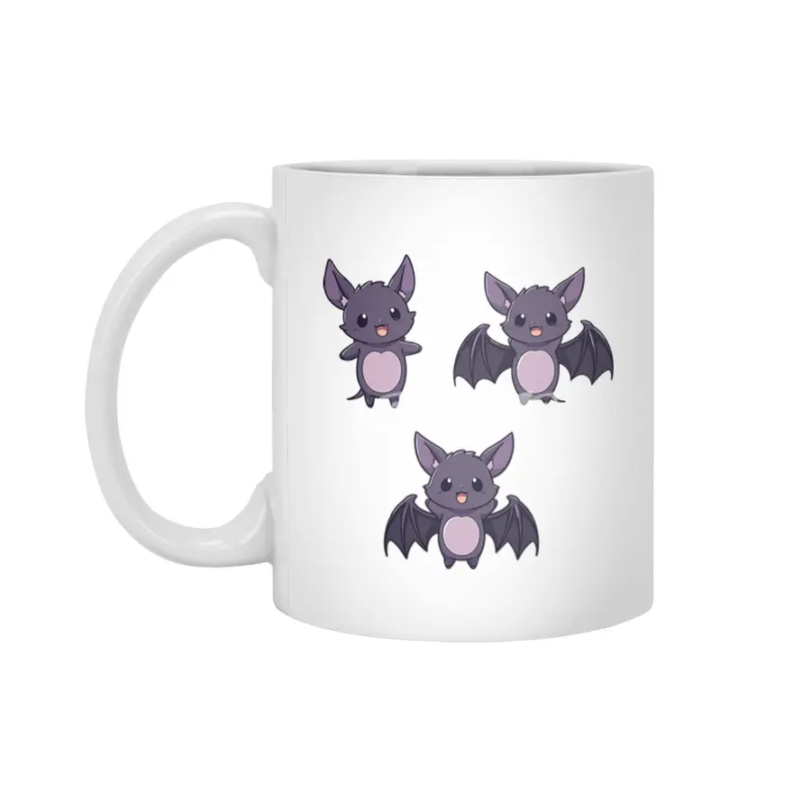Cute Bat Beyaz Kupa