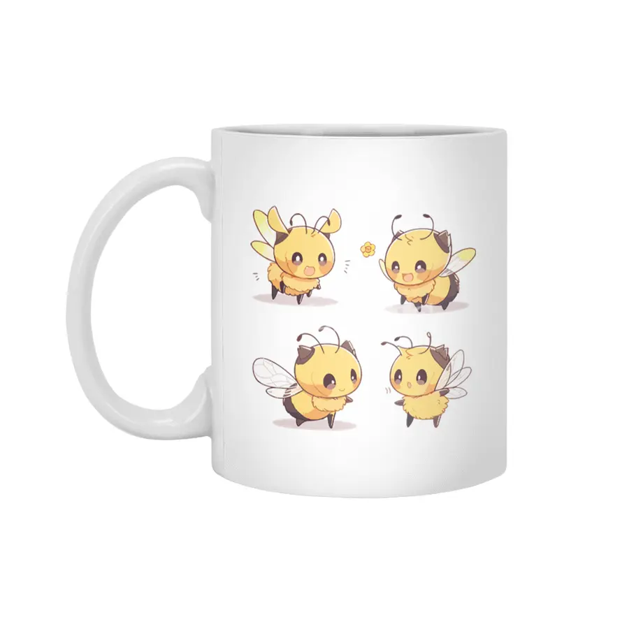 Cute Bee Beyaz Kupa