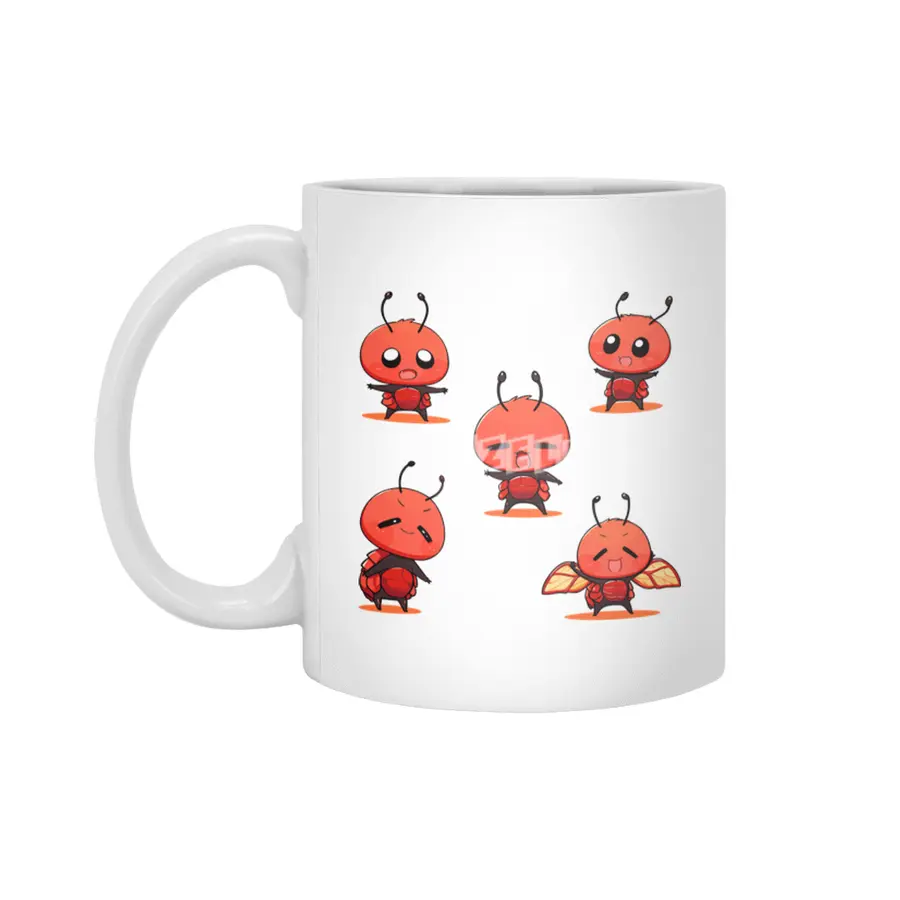 Cute Bug Beyaz Kupa