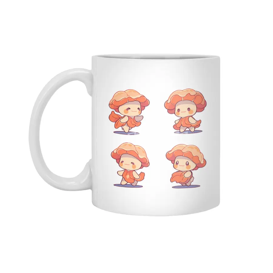 Cute Coral Beyaz Kupa