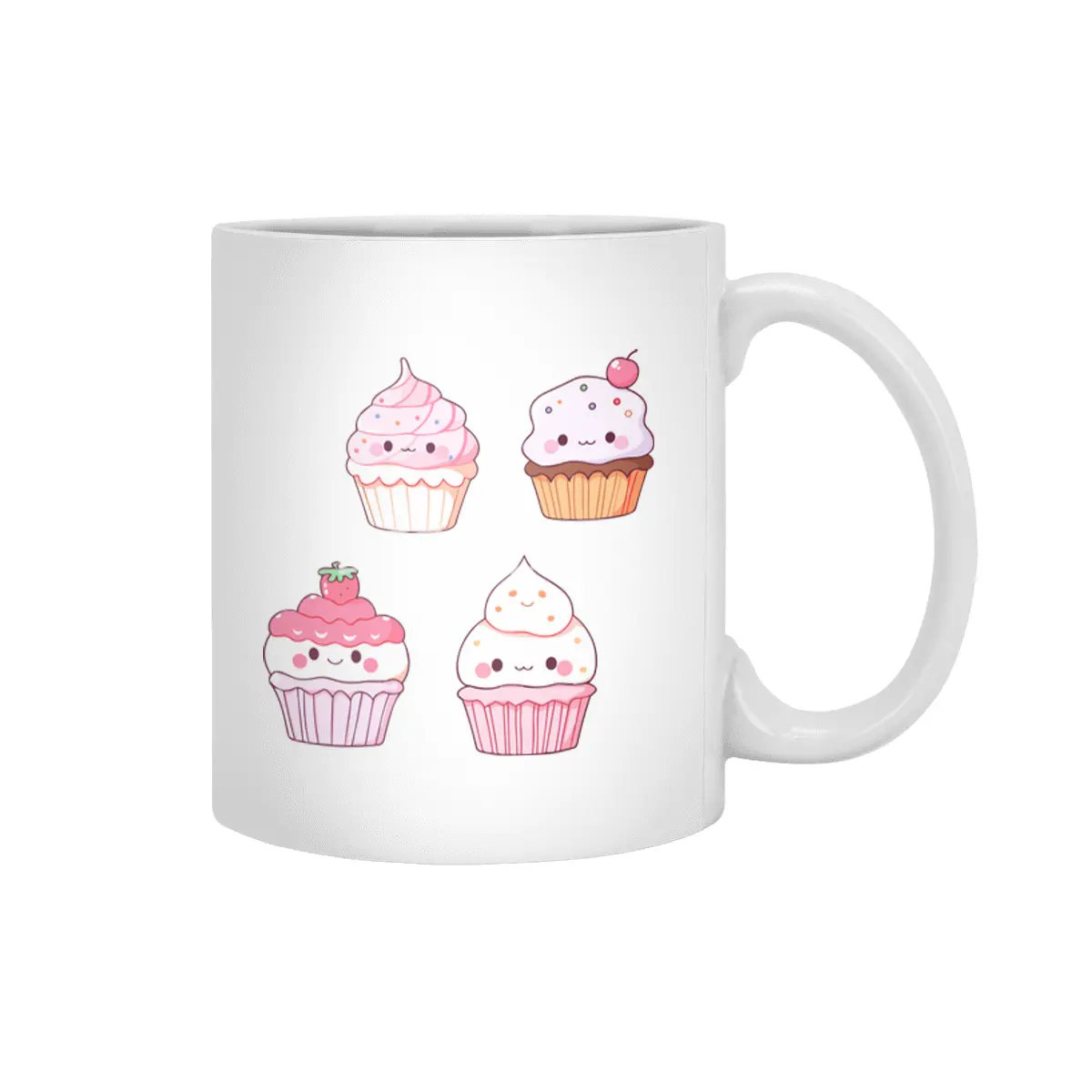 Cute Cupcake Beyaz Kupa