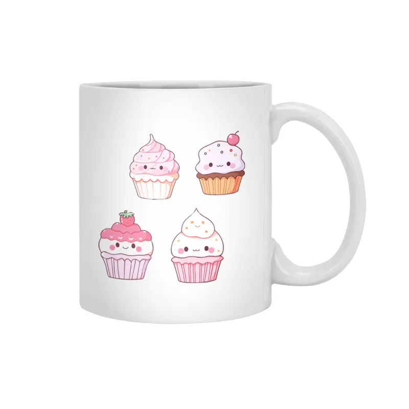 Cute Cupcake Beyaz Kupa