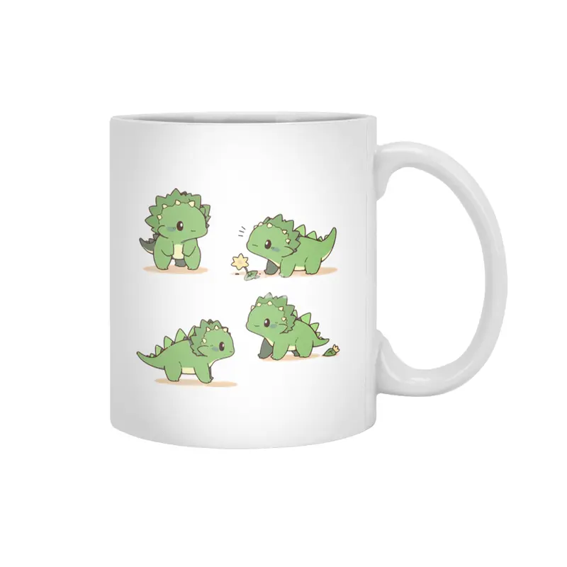 Cute Dinosaurs Beyaz Kupa
