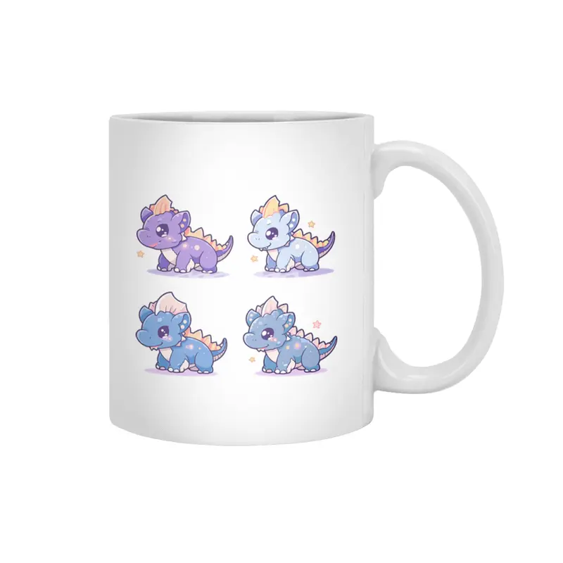 Cute Dinosaurs Beyaz Kupa