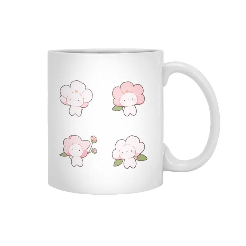 Cute Flower Sprite Beyaz Kupa