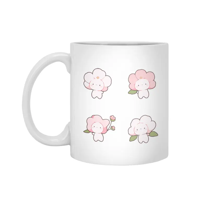 Cute Flower Sprite Beyaz Kupa