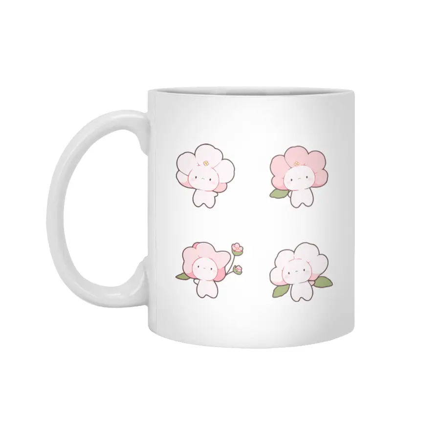 Cute Flower Sprite Beyaz Kupa