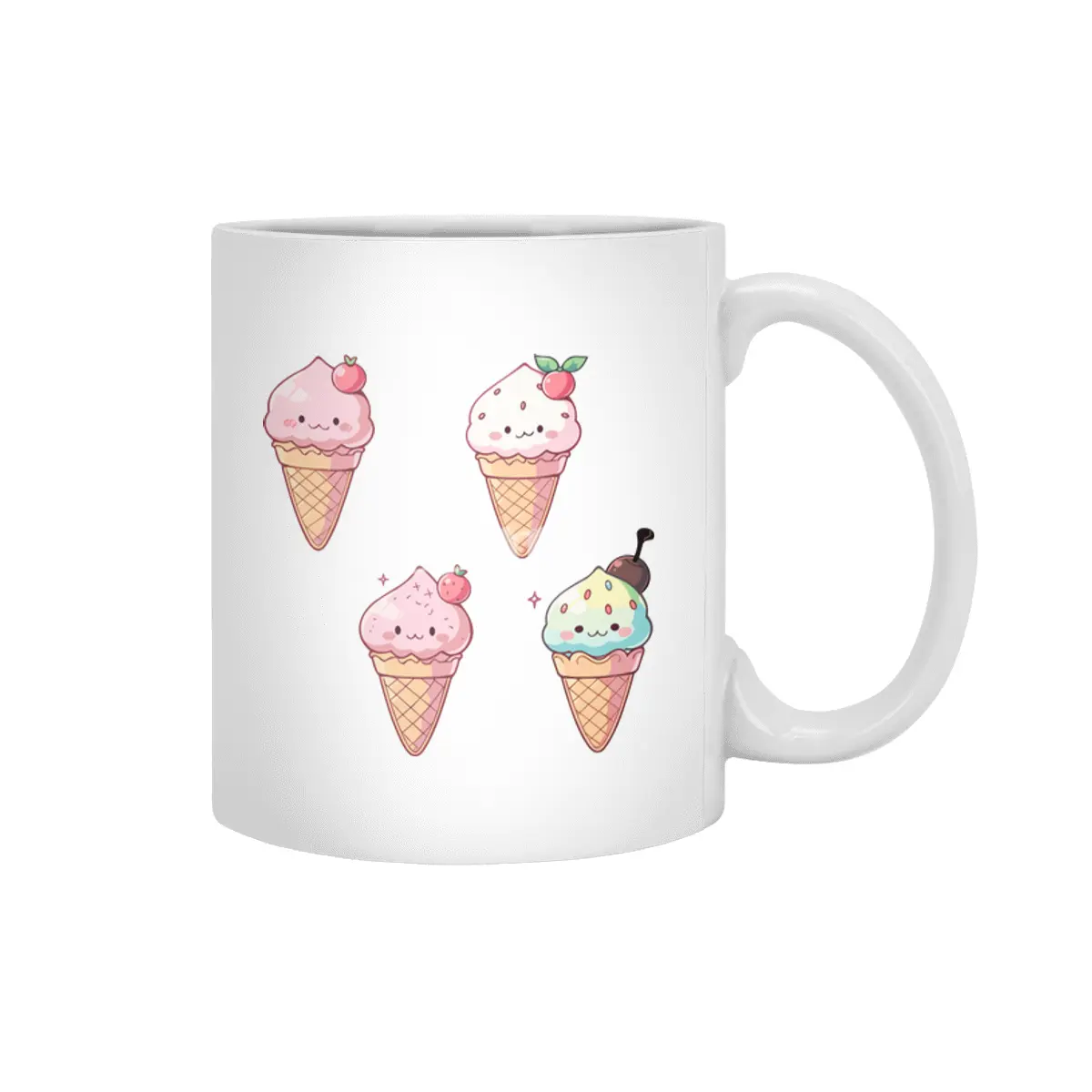 Cute Ice Cream Beyaz Kupa