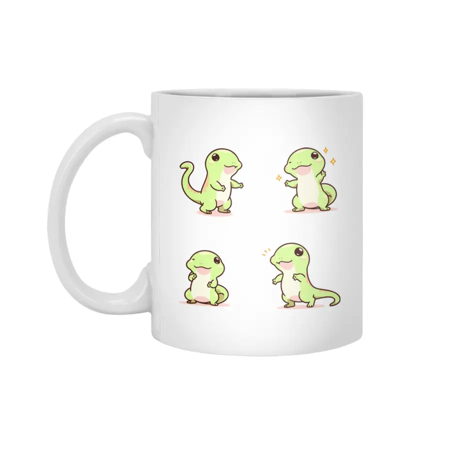 Cute Lizard Beyaz Kupa