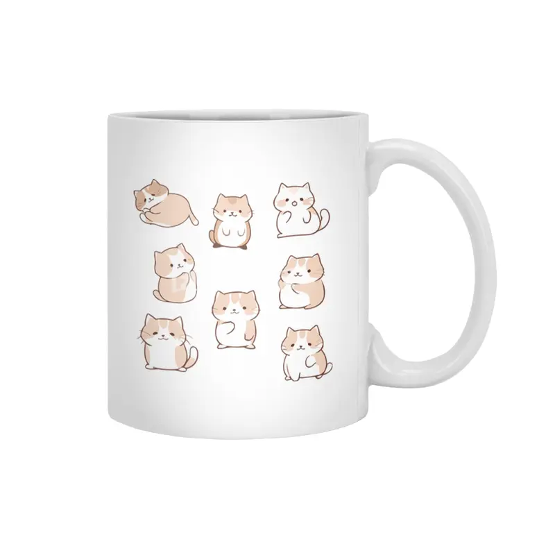 Cute Cat Beyaz Kupa