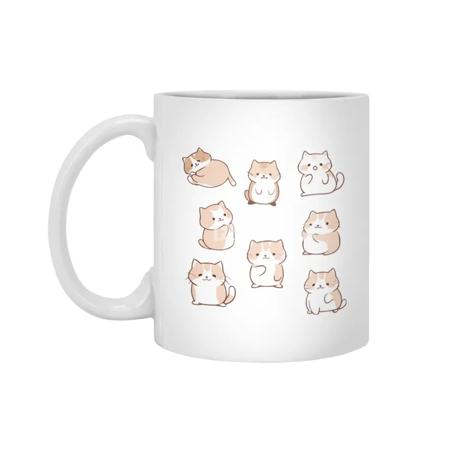 Cute Cat Beyaz Kupa