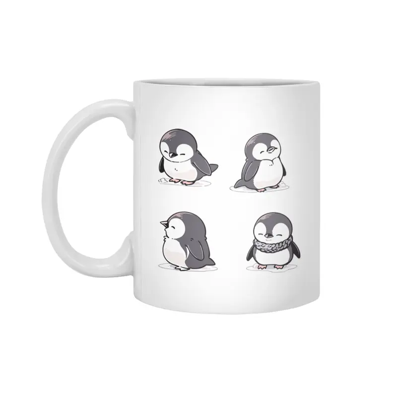 Cute Penguin Beyaz Kupa