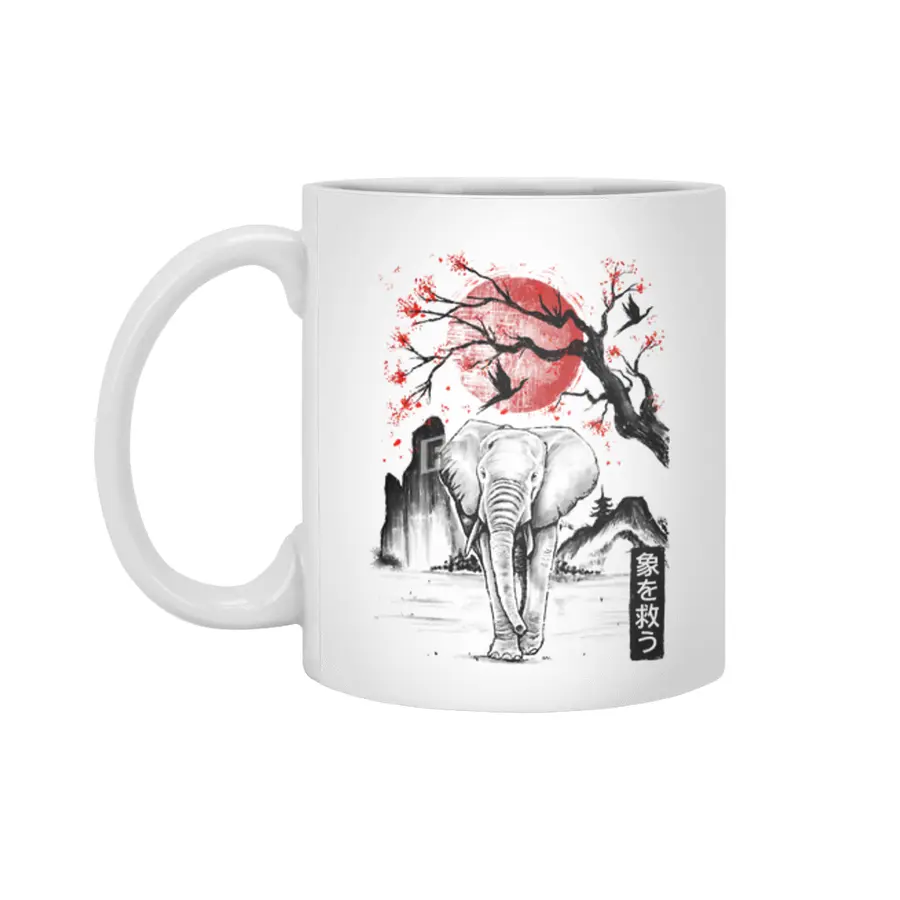 Elephant Japanese Beyaz Kupa